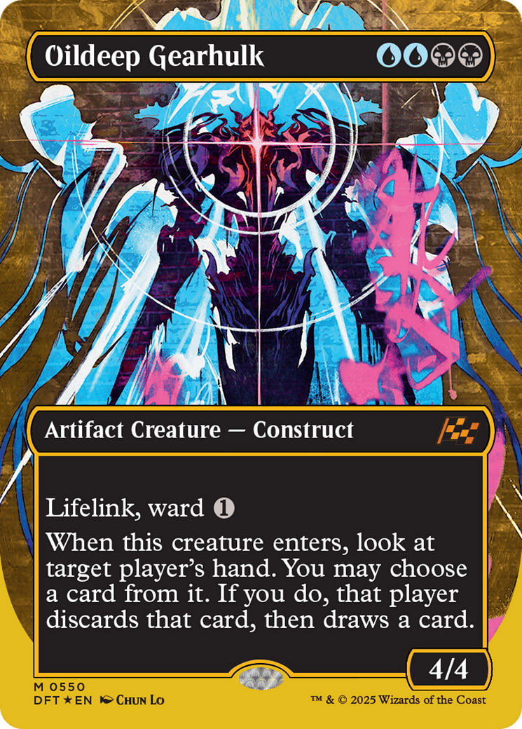 Oildeep Gearhulk (Borderless) (First-Place Foil) [Aetherdrift] | Cracking-Singles