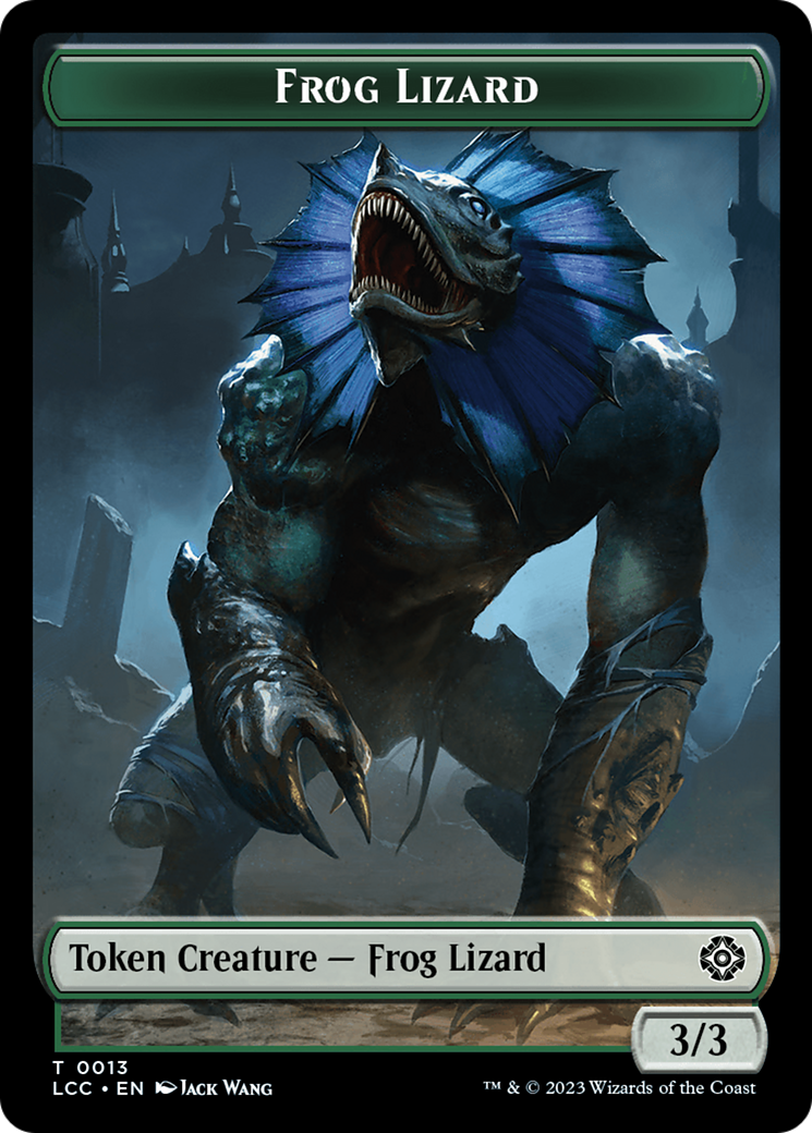 Frog Lizard // Merfolk (0003) Double-Sided Token [The Lost Caverns of Ixalan Commander Tokens] | Cracking-Singles