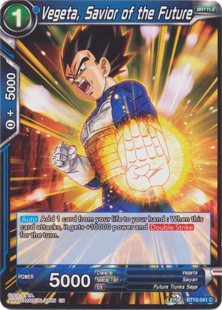 Vegeta, Savior of the Future (BT10-041) [Rise of the Unison Warrior 2nd Edition] | Cracking-Singles