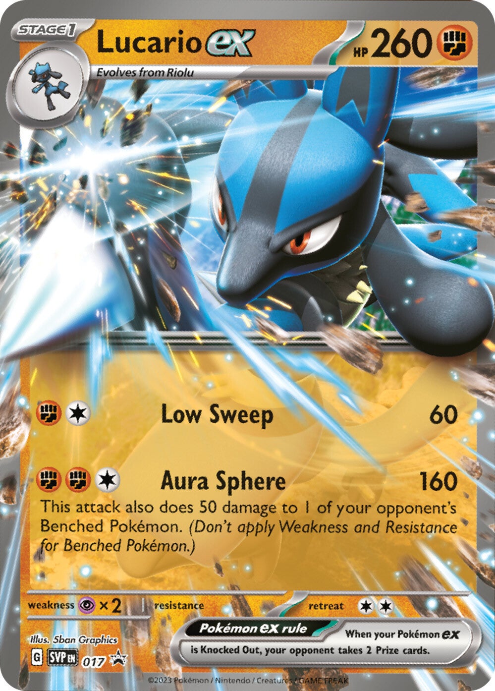 Lucario ex (017) [Scarlet & Violet: Black Star Promos] | Cracking-Singles