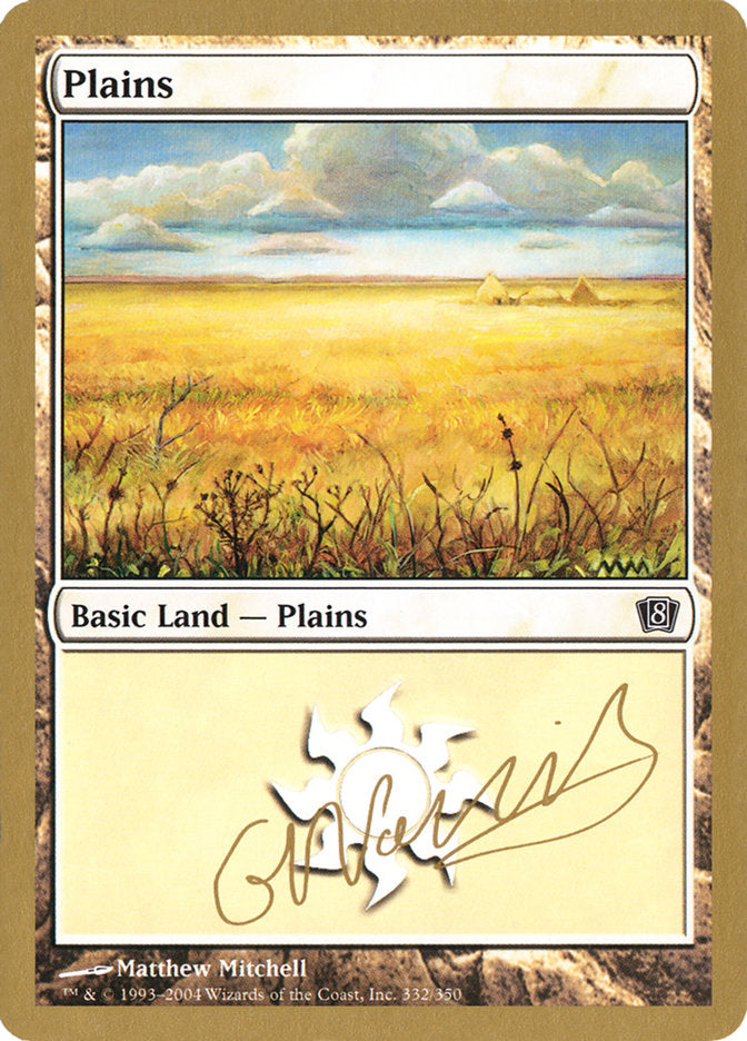 Plains (gn332) (Gabriel Nassif) [World Championship Decks 2004] | Cracking-Singles