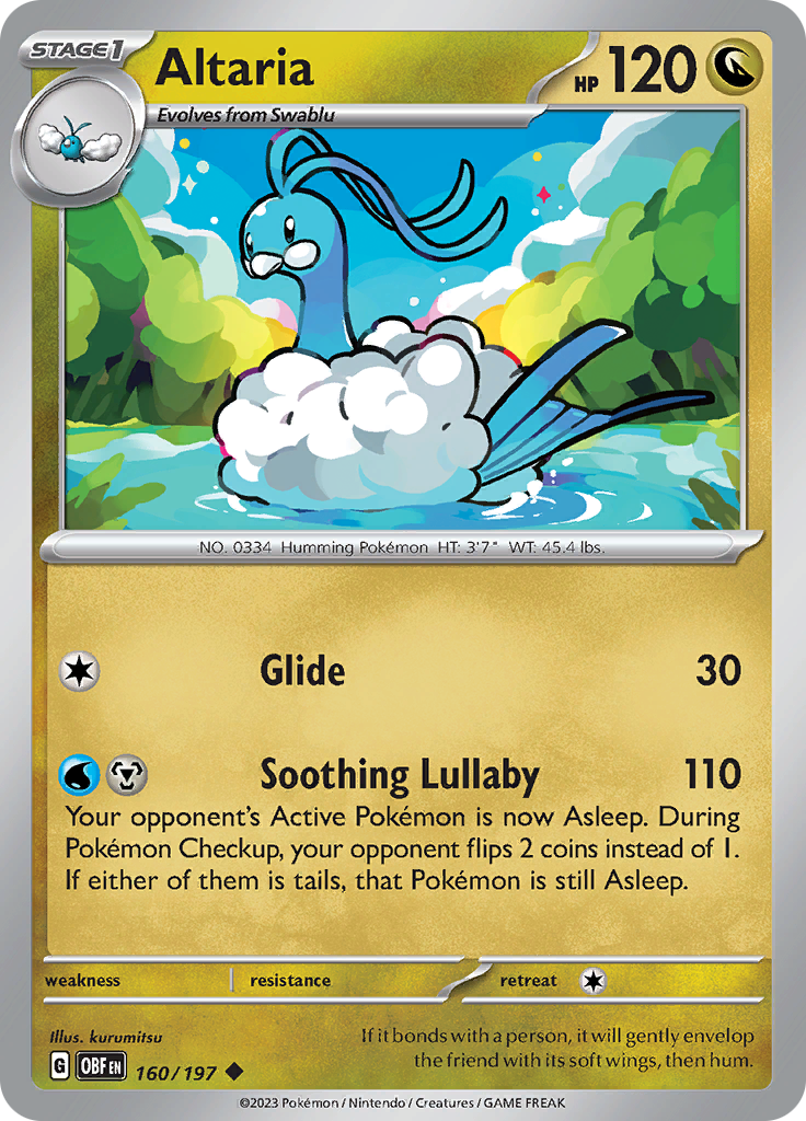 Altaria (160/197) [Scarlet & Violet: Obsidian Flames] | Cracking-Singles