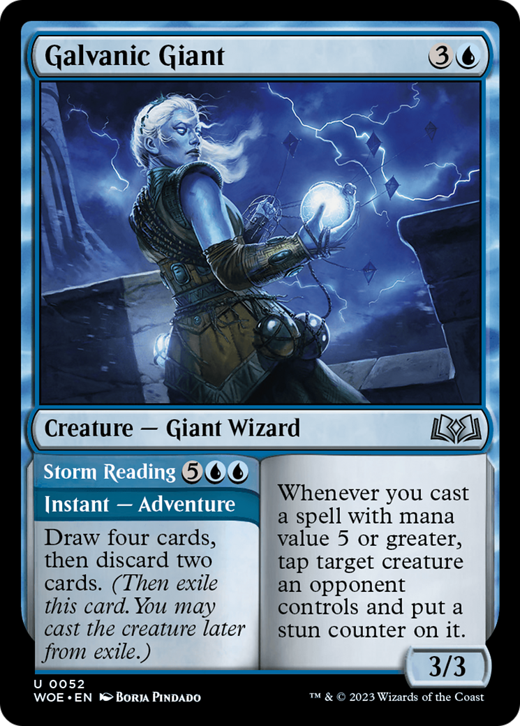 Galvanic Giant // Storm Reading [Wilds of Eldraine] | Cracking-Singles