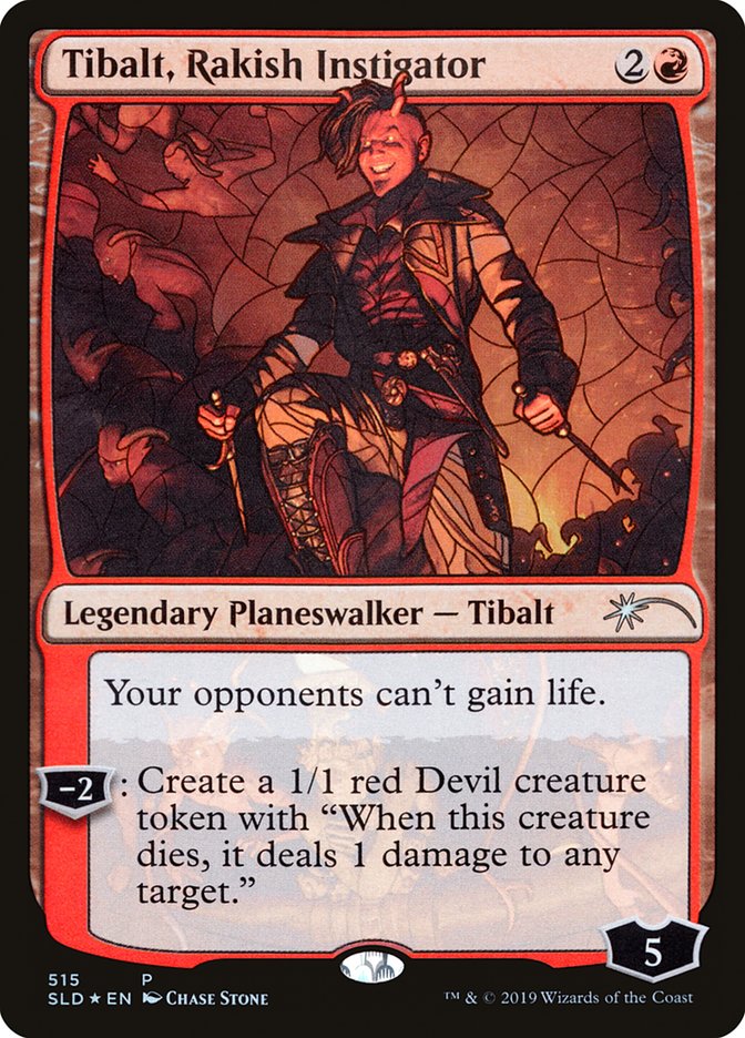 Tibalt, Rakish Instigator (Stained Glass) [Secret Lair Drop Promos] | Cracking-Singles