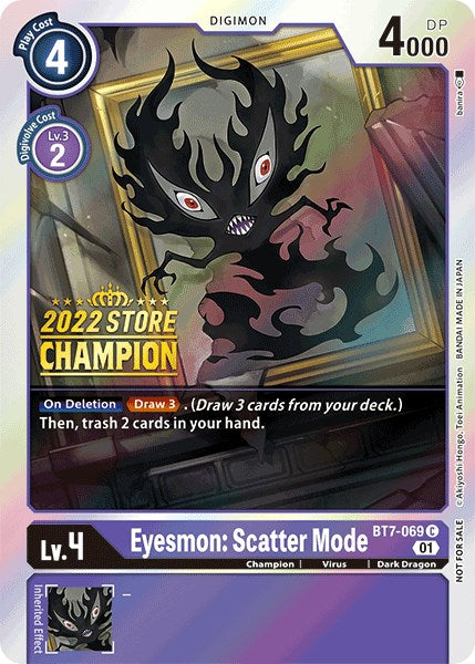 Eyesmon: Scatter Mode [BT7-069] (2022 Store Champion) [Next Adventure Promos] | Cracking-Singles