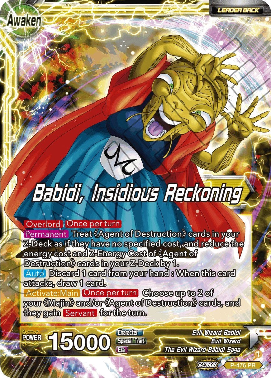 Babidi // Babidi, Insidious Reckoning (Silver Foil) (P-476) [Tournament Promotion Cards] | Cracking-Singles