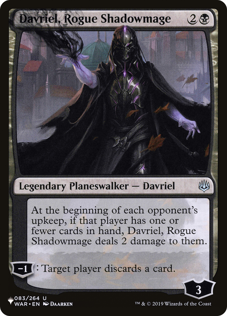 Davriel, Rogue Shadowmage [The List] | Cracking-Singles