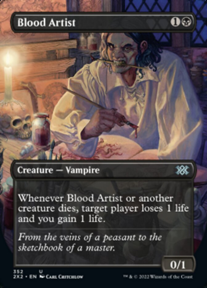 Blood Artist (Borderless Alternate Art) [Double Masters 2022] | Cracking-Singles