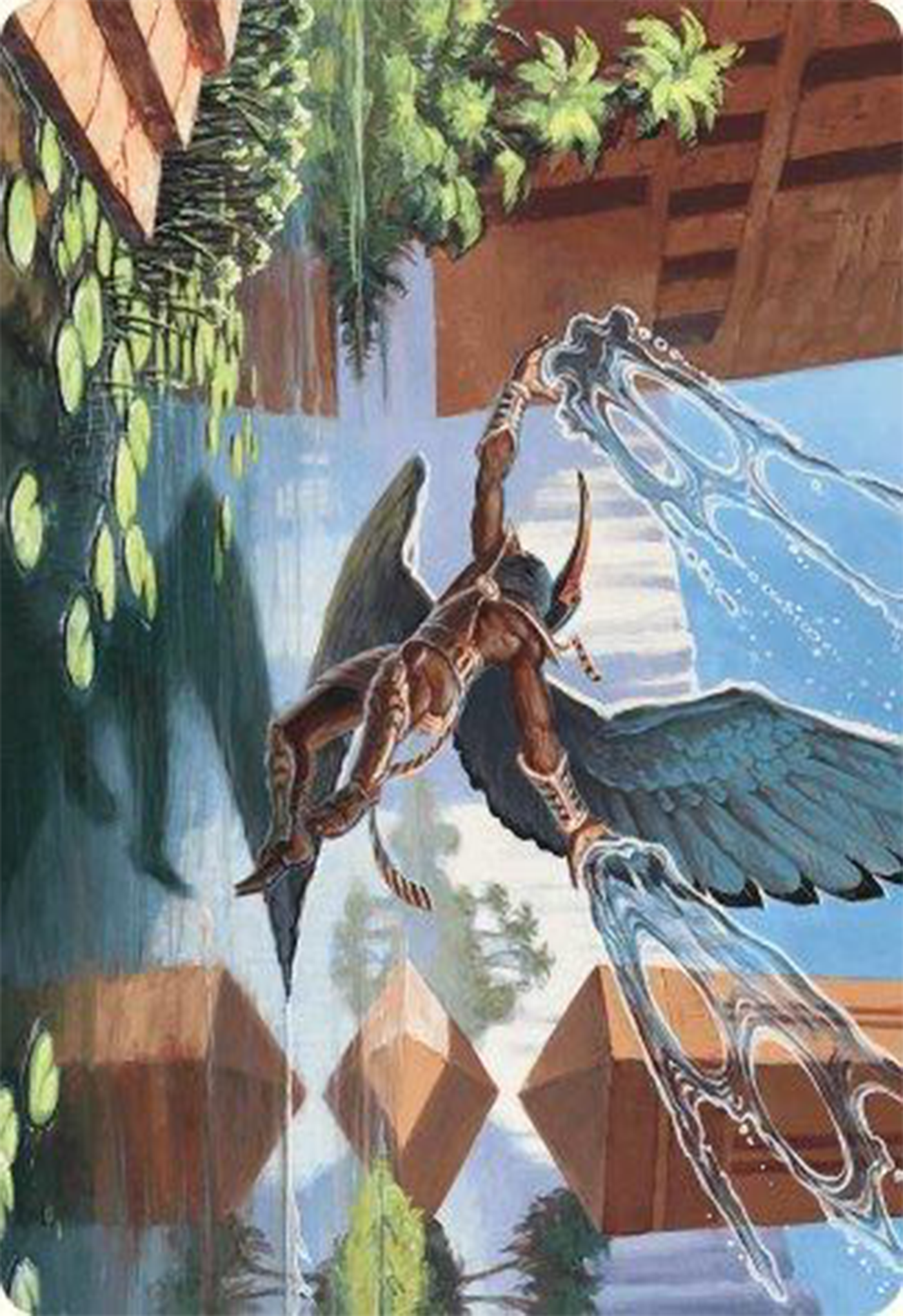 Nadu, Winged Wisdom Art Card [Modern Horizons 3 Art Series] | Cracking-Singles