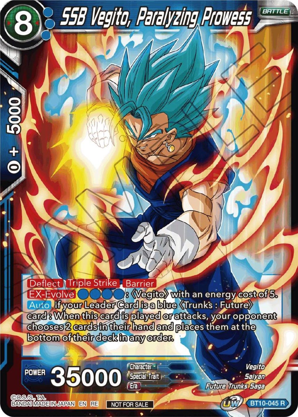 SSB Vegito, Paralyzing Prowess (Championship Selection Pack 2023 Vol.1) (BT10-045) [Tournament Promotion Cards] | Cracking-Singles