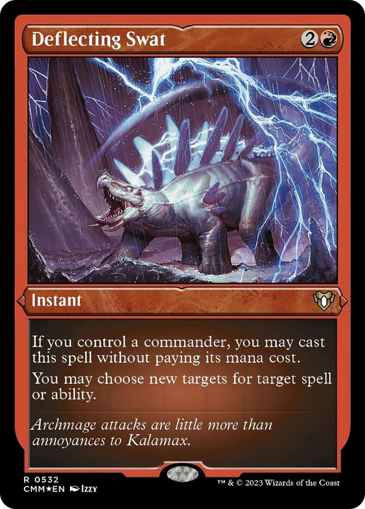 Deflecting Swat (Foil Etched) [Commander Masters] | Cracking-Singles