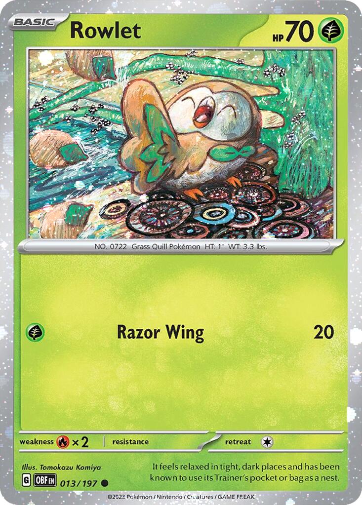 Rowlet (013/197) (Cosmos Holo) [Miscellaneous Cards] | Cracking-Singles