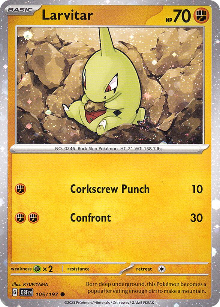 Larvitar (105/197) (Cosmos Holo) [Miscellaneous Cards] | Cracking-Singles