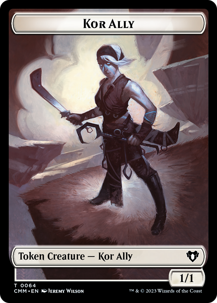 Wall // Kor Ally Double-Sided Token [Commander Masters Tokens] | Cracking-Singles