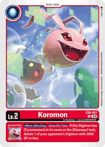 Koromon [EX8-001] [Chain of Liberation] | Cracking-Singles