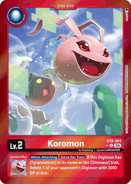 Koromon [EX8-001] (Limited Foil) [Chain of Liberation] | Cracking-Singles