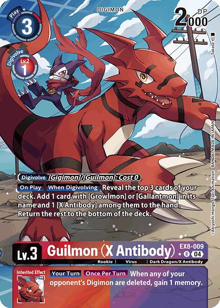 Guilmon (X Antibody) [EX8-009] (Alternate Art) [Chain of Liberation] | Cracking-Singles