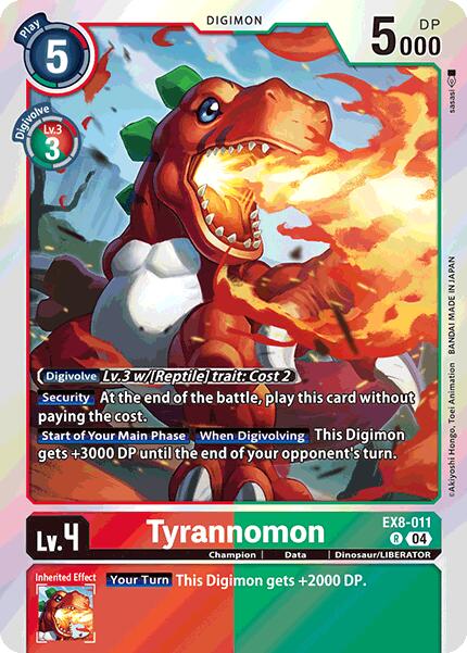 Tyrannomon [EX8-011] [Chain of Liberation] | Cracking-Singles