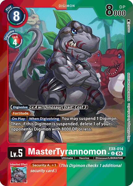 MasterTyrannomon [EX8-014] (Limited Foil) [Chain of Liberation] | Cracking-Singles