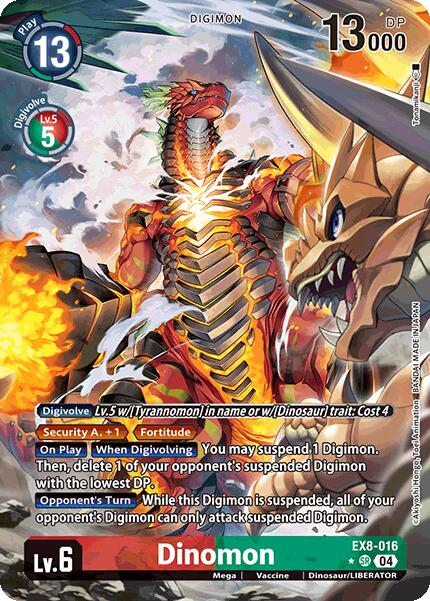 Dinomon [EX8-016] (Alternate Art) [Chain of Liberation] | Cracking-Singles