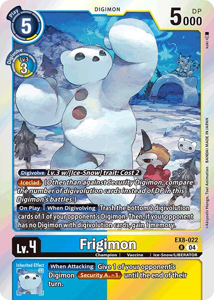 Frigimon [EX8-022] [Chain of Liberation] | Cracking-Singles