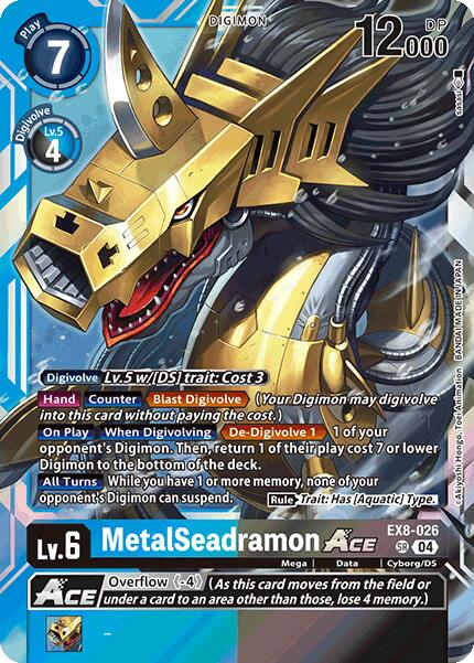 MetalSeadramon ACE [EX8-026] [Chain of Liberation] | Cracking-Singles