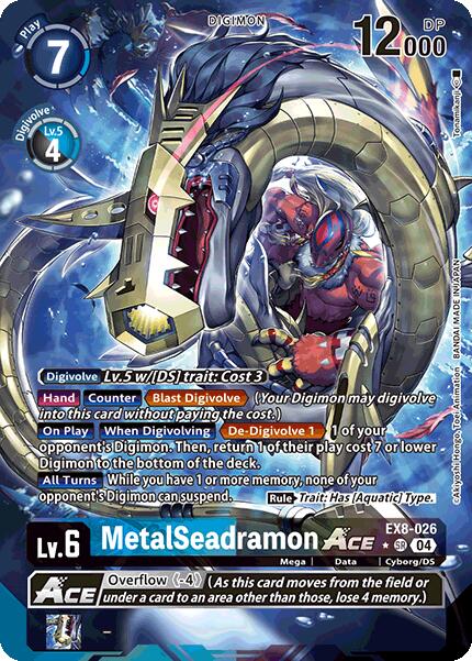 MetalSeadramon ACE [EX8-026] (Alternate Art) [Chain of Liberation] | Cracking-Singles