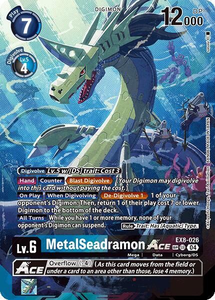 MetalSeadramon ACE [EX8-026] (Textured) [Chain of Liberation] | Cracking-Singles