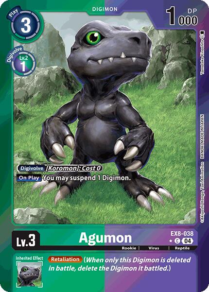 Agumon [EX8-038] - EX8-038 (Limited Foil) [Chain of Liberation] | Cracking-Singles