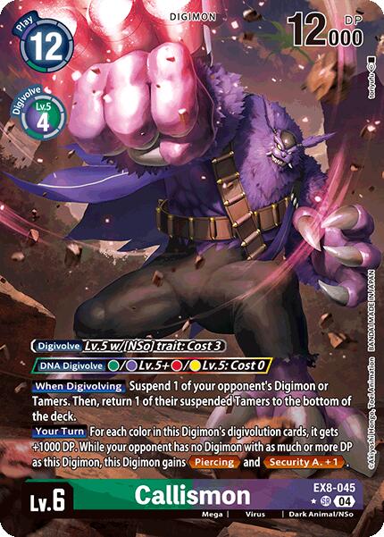 Callismon [EX8-045] (Alternate Art) [Chain of Liberation] | Cracking-Singles