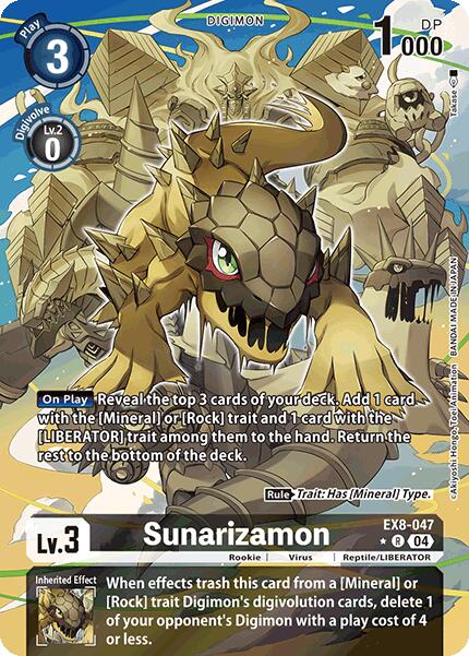 Sunarizamon [EX8-047] (Alternate Art) [Chain of Liberation] | Cracking-Singles