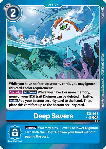 Deep Savers [EX8-068] (Limited Foil) [Chain of Liberation] | Cracking-Singles