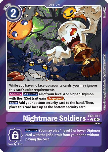 Nightmare Soldiers [EX8-071] (Limited Foil) [Chain of Liberation] | Cracking-Singles