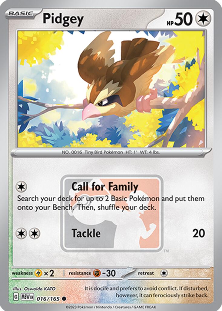 Pidgey (016/165) [League & Championship Cards] | Cracking-Singles