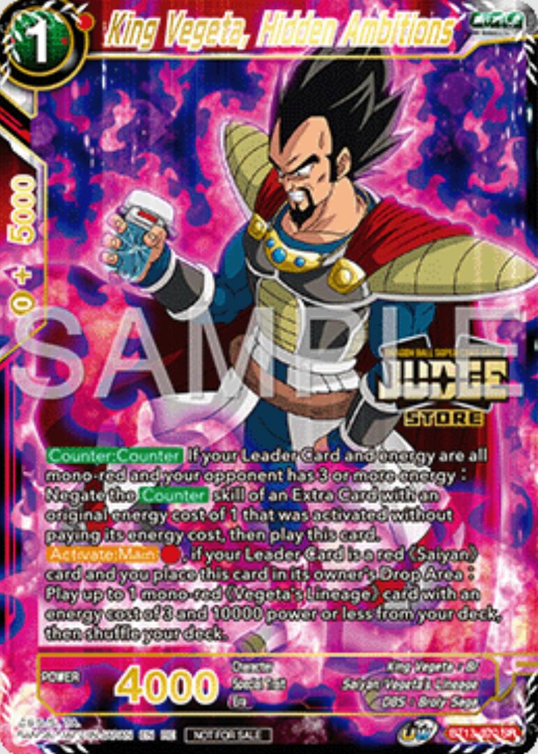 King Vegeta, Hidden Ambitions (Judge Pack Vol.16) (Store) (BT13-020) [Judge Promotion Cards] | Cracking-Singles