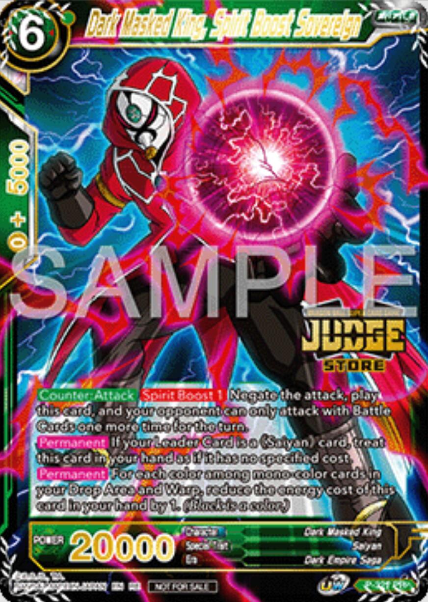 Dark Masked King, Spirit Boost Sovereign (Judge Pack Vol.16) (Store) (P-321) [Judge Promotion Cards] | Cracking-Singles