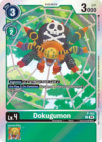 Dokugumon [P-163] (-Chain of Liberation- Upgrade Pack [Digimon LIBERATOR] | Cracking-Singles