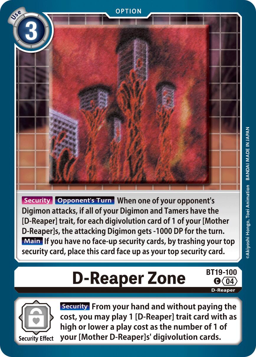 D-Reaper Zone [BT19-100] [Release Special Booster Ver.2.5] | Cracking-Singles