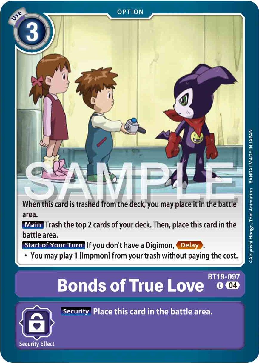 Bonds of True Love [BT19-097] [Release Special Booster Ver.2.5] | Cracking-Singles