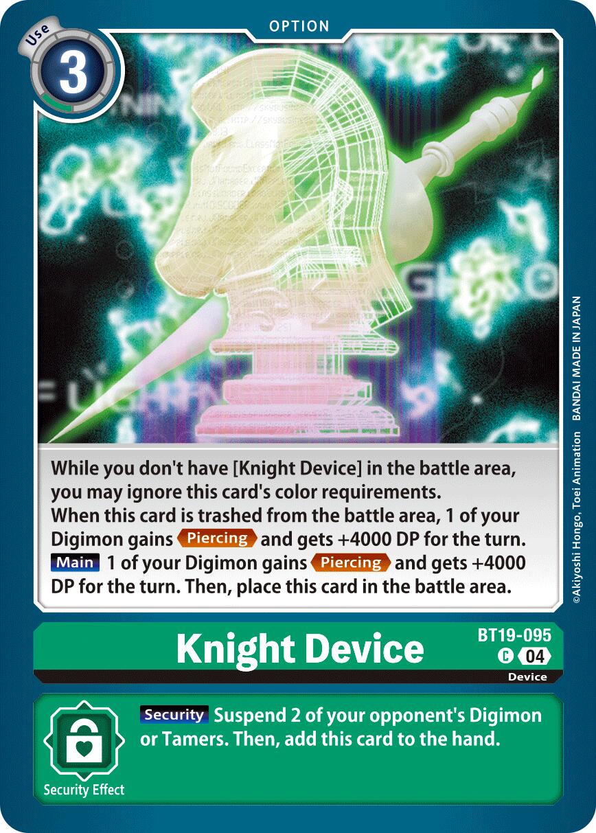 Knight Device [BT19-095] [Release Special Booster Ver.2.5] | Cracking-Singles