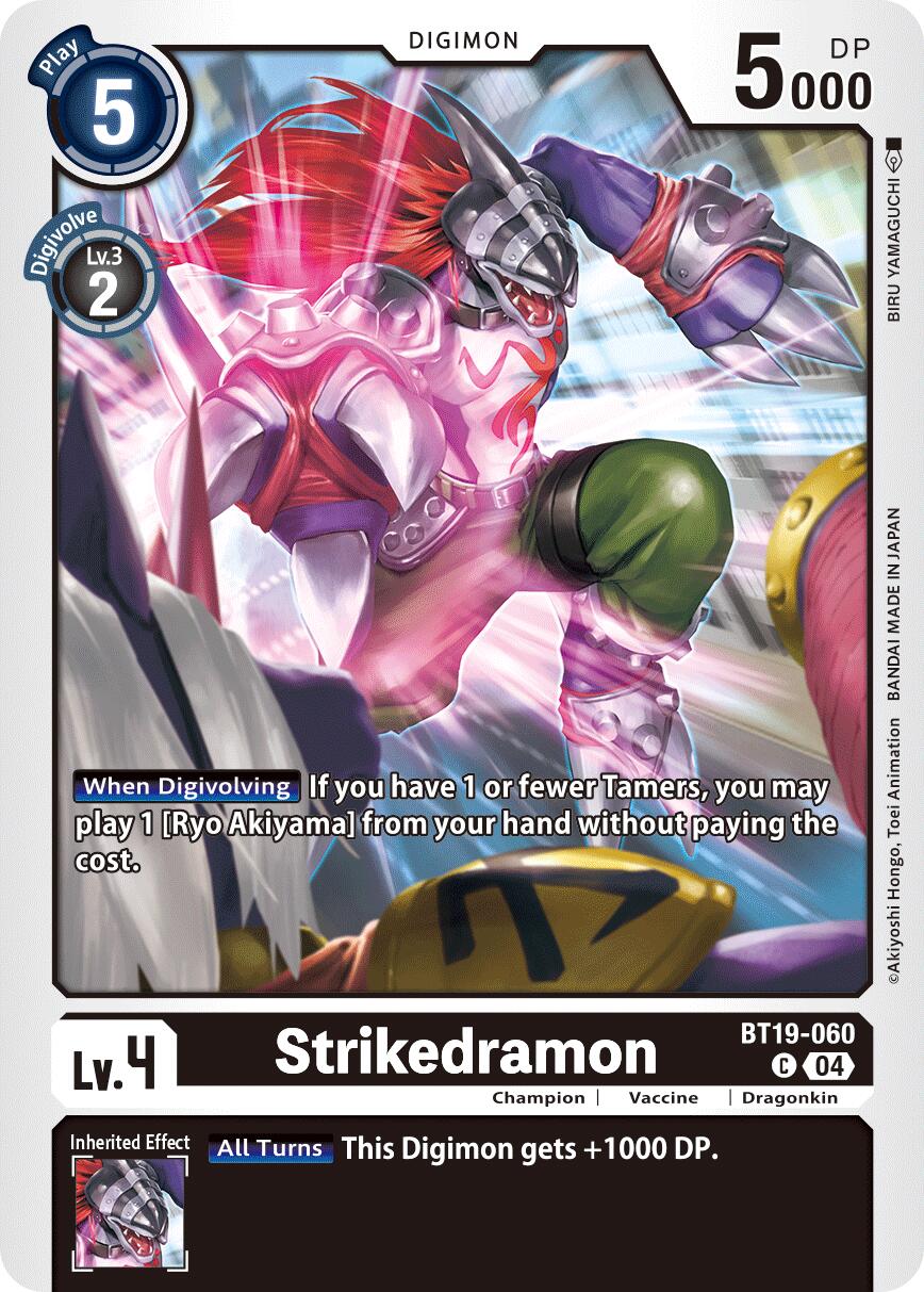 Strikedramon [BT19-060] [Release Special Booster Ver.2.5] | Cracking-Singles