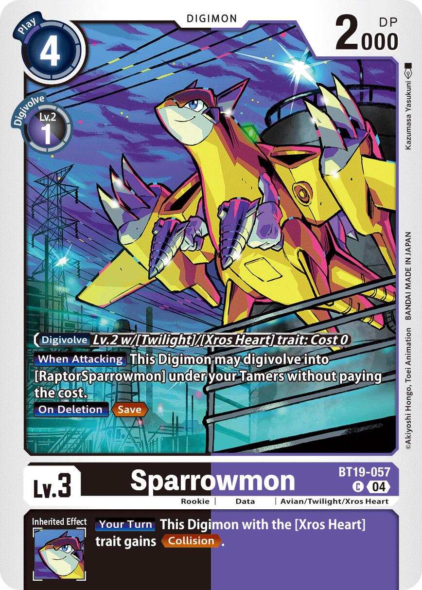 Sparrowmon [BT19-057] [Release Special Booster Ver.2.5] | Cracking-Singles