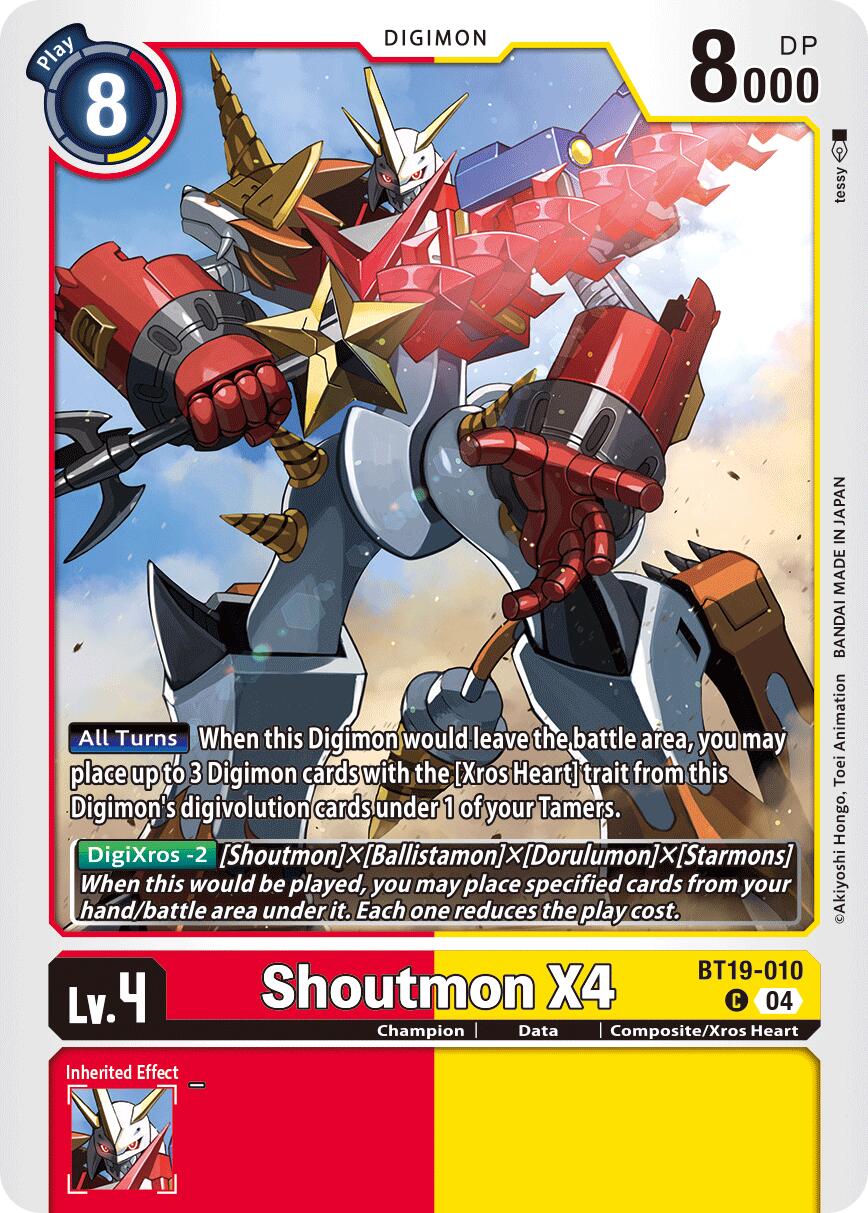 Shoutmon X4 [BT19-010] [Release Special Booster Ver.2.5] | Cracking-Singles