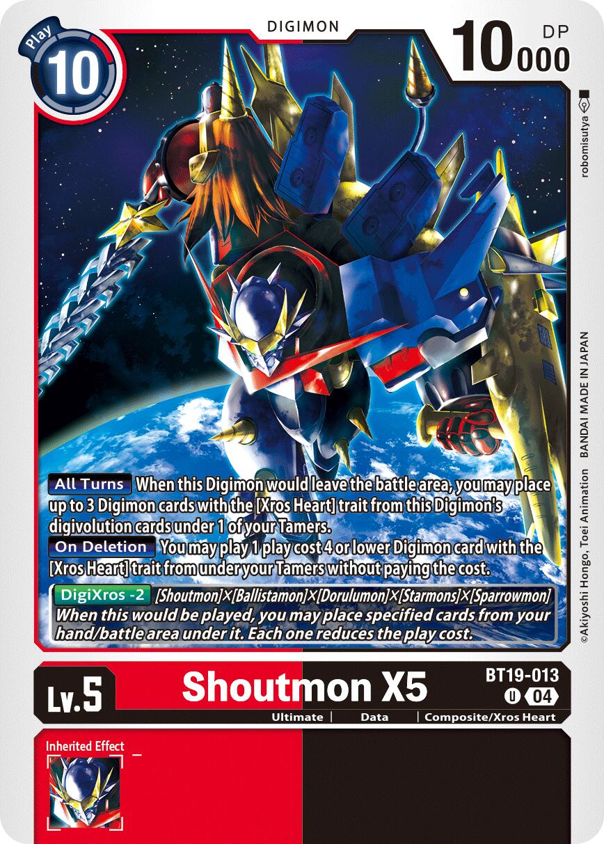 Shoutmon X5 [BT19-013] [Release Special Booster Ver.2.5] | Cracking-Singles