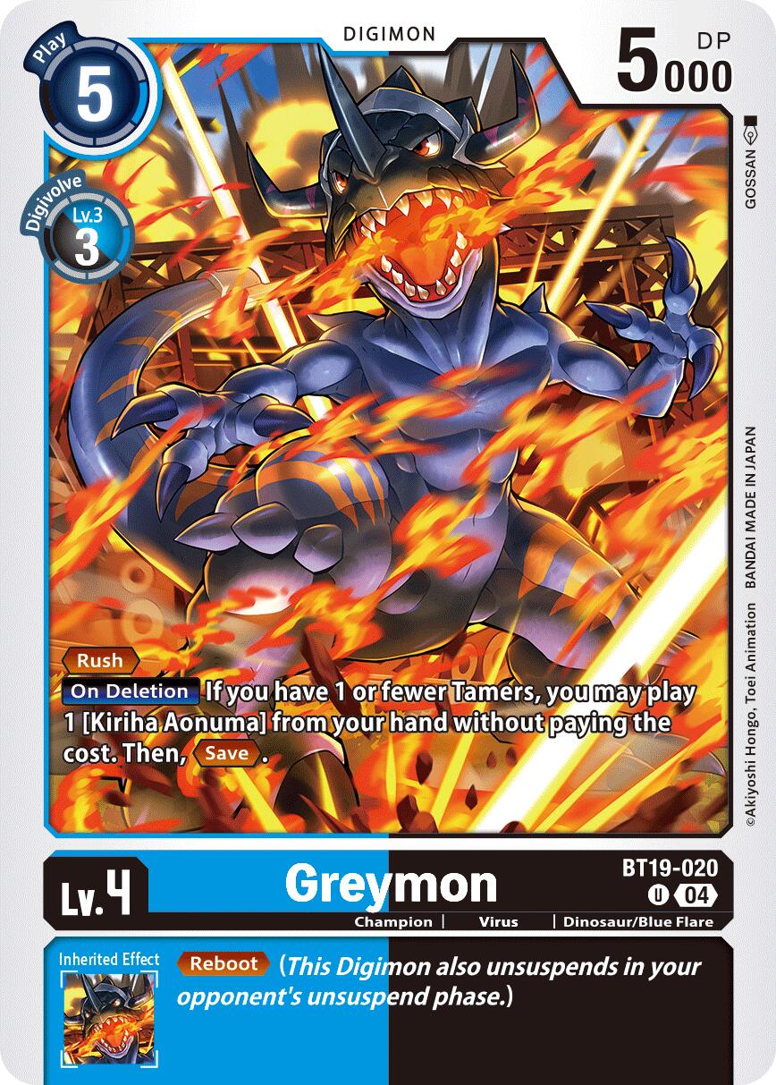 Greymon [BT19-020] [Release Special Booster Ver.2.5] | Cracking-Singles