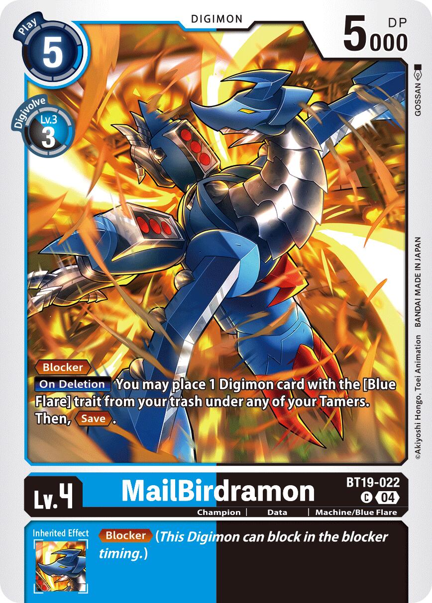 MailBirdramon [BT19-022] [Release Special Booster Ver.2.5] | Cracking-Singles