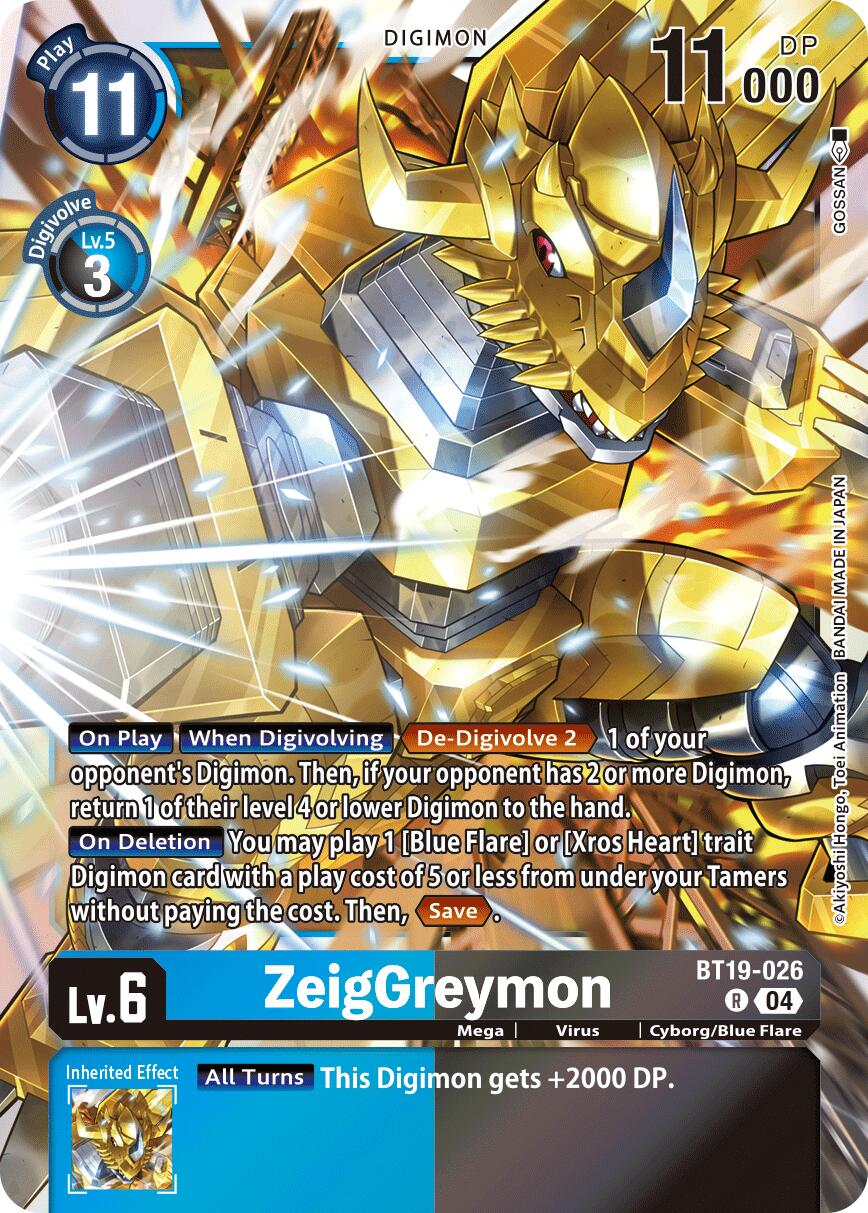 ZeigGreymon [BT19-026] [Release Special Booster Ver.2.5] | Cracking-Singles