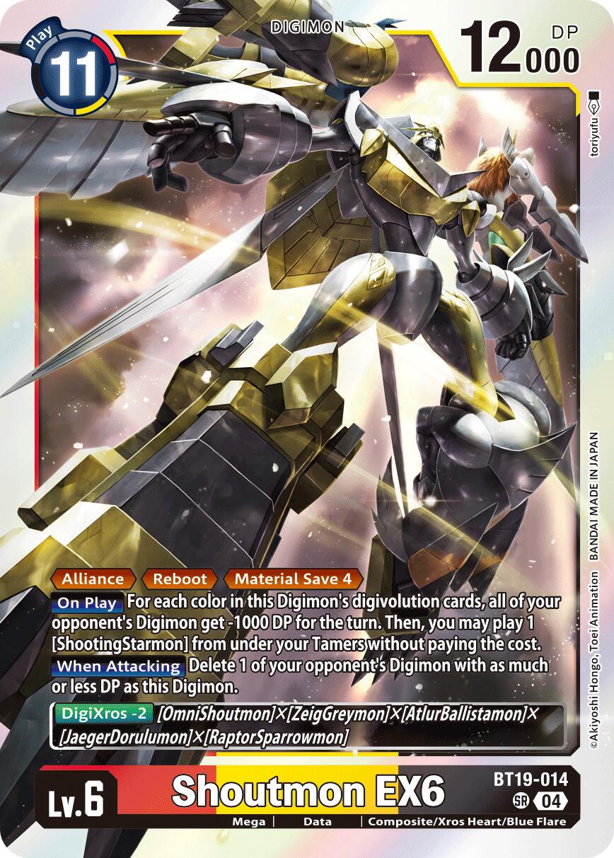 Shoutmon EX6 [BT19-014] [Release Special Booster Ver.2.5] | Cracking-Singles