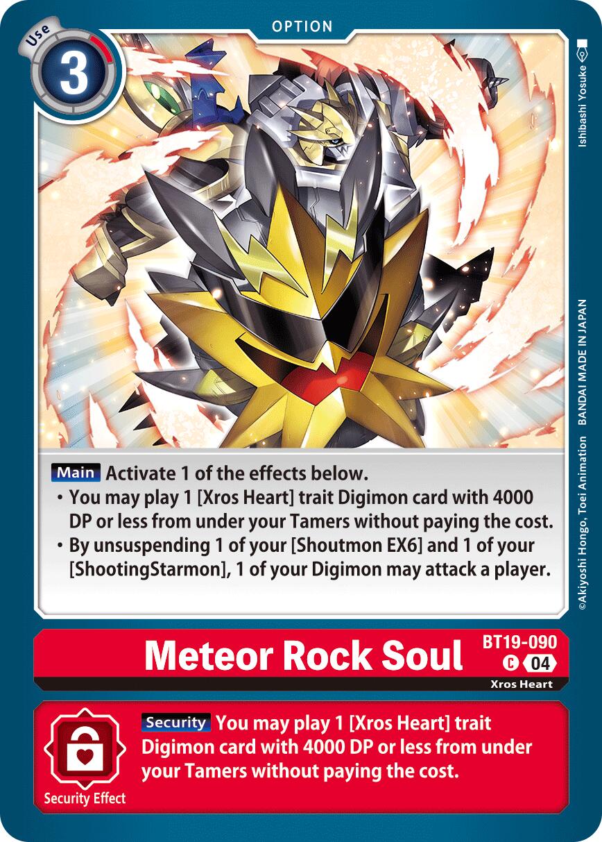 Meteor Rock Soul [BT19-090] [Release Special Booster Ver.2.5] | Cracking-Singles