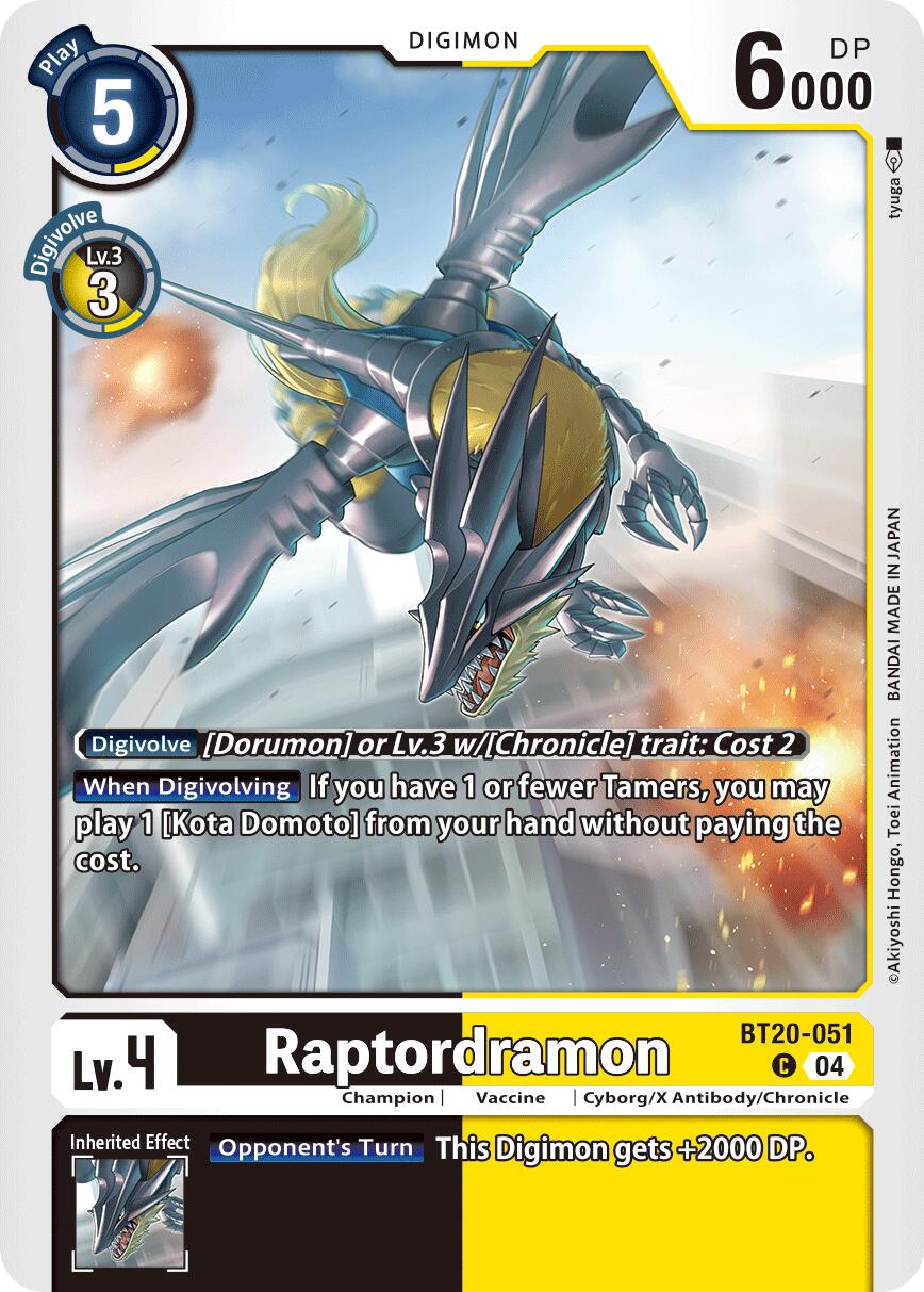 Raptordramon [BT20-051] [Release Special Booster Ver.2.5] | Cracking-Singles